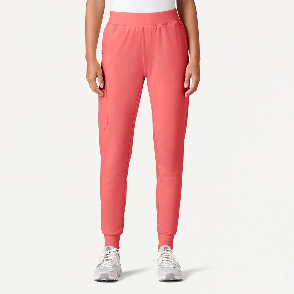 Jaanuu Scrubs Women's Rubi Slim ULTRAsoft Scrub Jogger Digital Pink | scrub-supply.com