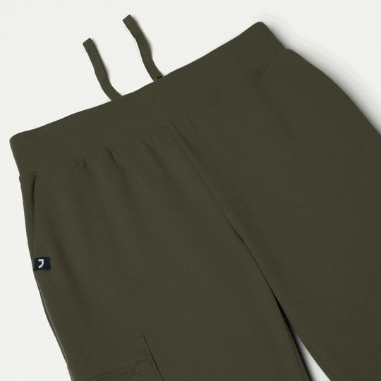 Jaanuu Scrubs Women's Rubi Slim ULTRAsoft Scrub Jogger Deep Olive | scrub-supply.com