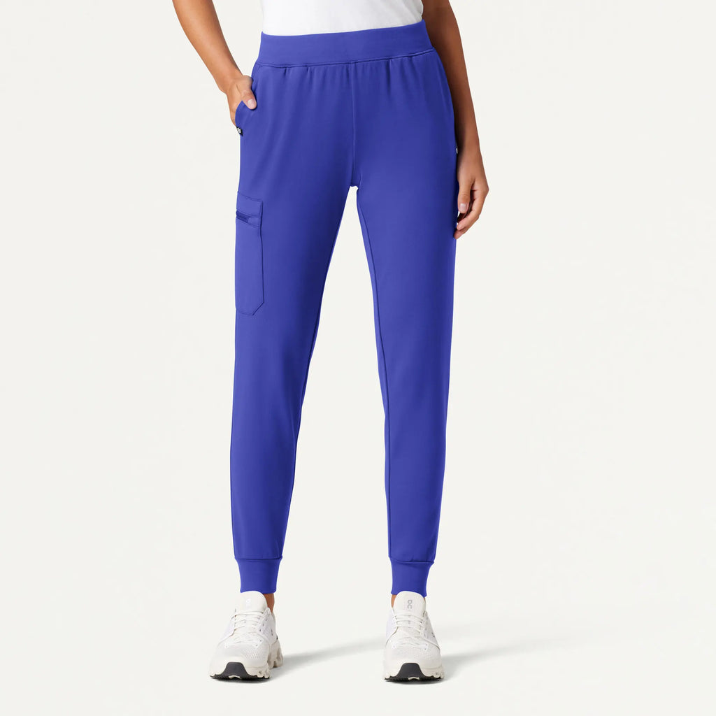 Jaanuu Scrubs Women's Rubi Slim ULTRAsoft Scrub Jogger Moon Blue | scrub-supply.com