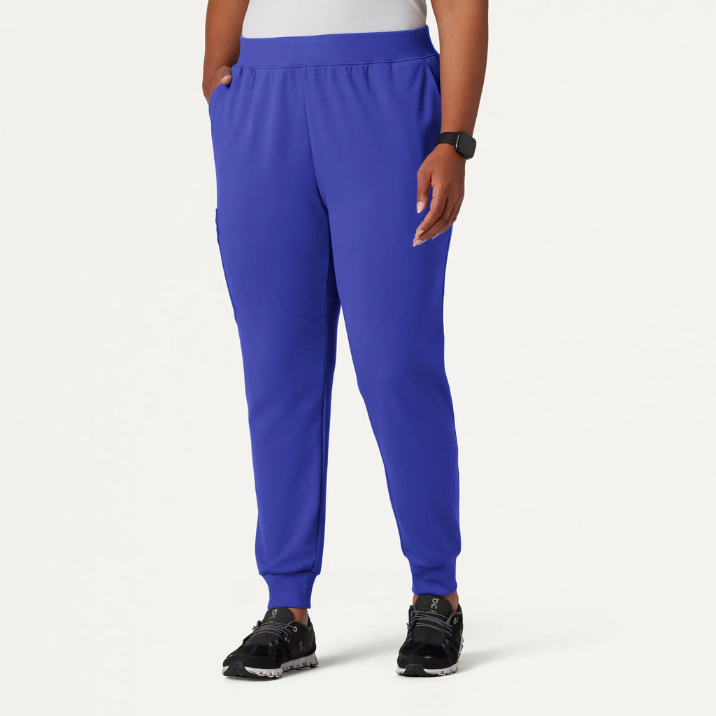 Jaanuu Scrubs Women's Rubi Slim ULTRAsoft Scrub Jogger Moon Blue | scrub-supply.com