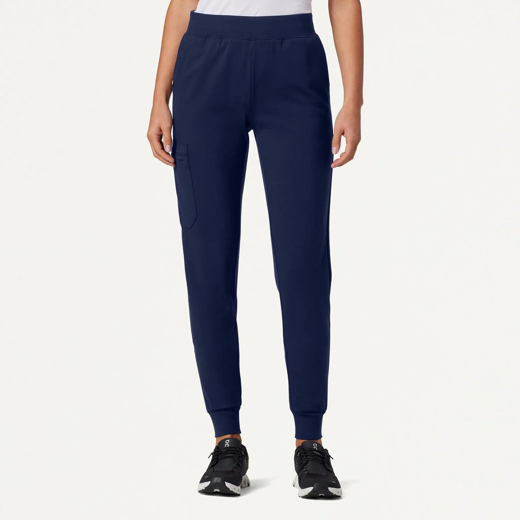 Jaanuu Scrubs Women's Rubi Slim ULTRAsoft Scrub Jogger Midnight Navy | scrub-supply.com