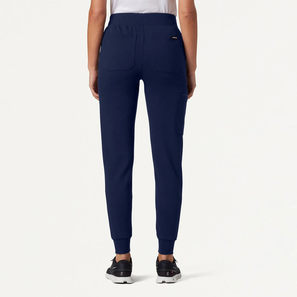 Jaanuu Scrubs Women's Rubi Slim ULTRAsoft Scrub Jogger Midnight Navy | scrub-supply.com