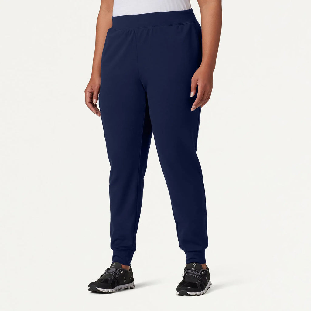 Jaanuu Scrubs Women's Rubi Slim ULTRAsoft Scrub Jogger Midnight Navy | scrub-supply.com