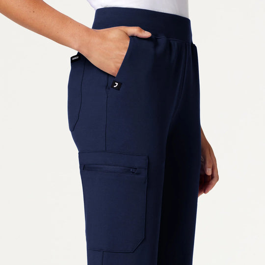 Jaanuu Scrubs Women's Rubi Slim ULTRAsoft Scrub Jogger Midnight Navy | scrub-supply.com