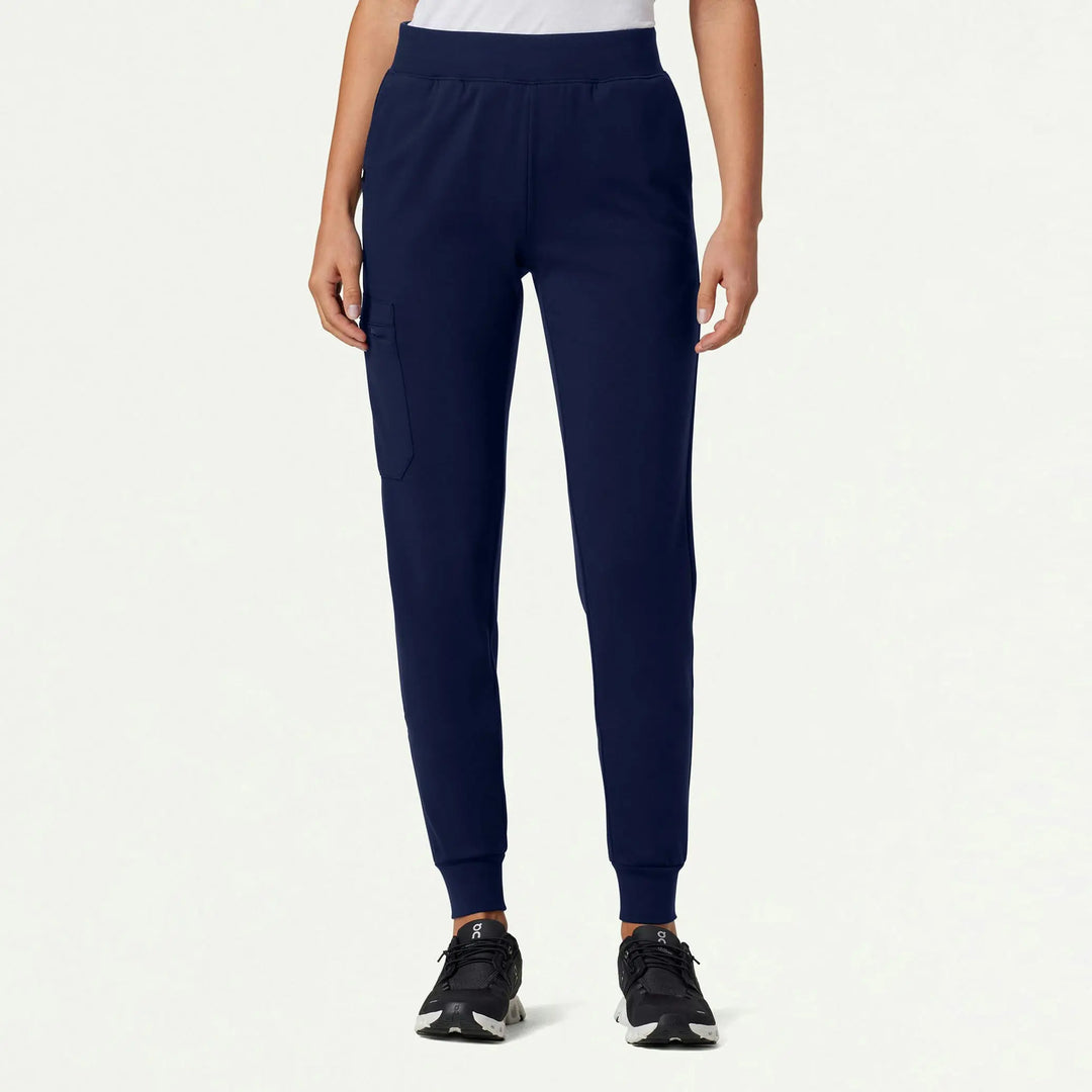Jaanuu Scrubs Women's Rubi Slim ULTRAsoft Scrub Jogger Midnight Navy | scrub-supply.com