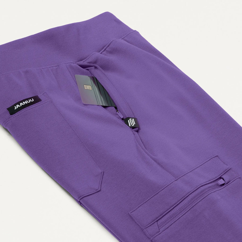 Jaanuu Scrubs Women's Rubi Slim ULTRAsoft Scrub Jogger Violet | scrub-supply.com