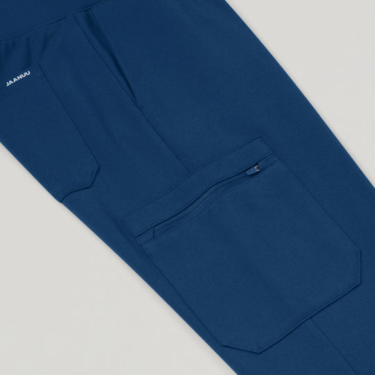 Jaanuu Scrubs Women's Rubi Slim ULTRAsoft Scrub Jogger Ocean | scrub-supply.com