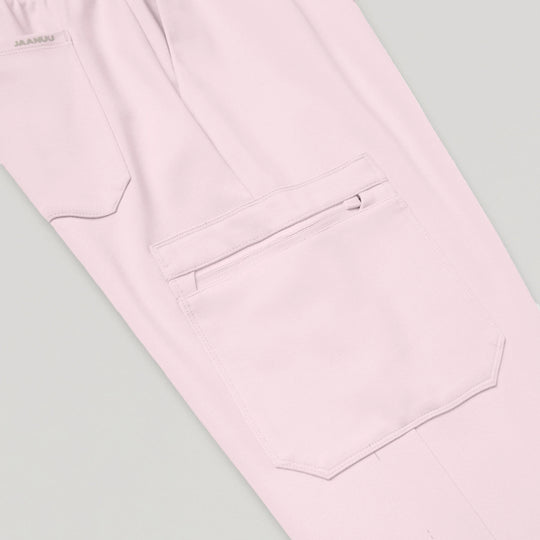 Jaanuu Scrubs Women's Rubi Slim ULTRAsoft Scrub Jogger Rose Quartz | scrub-supply.com