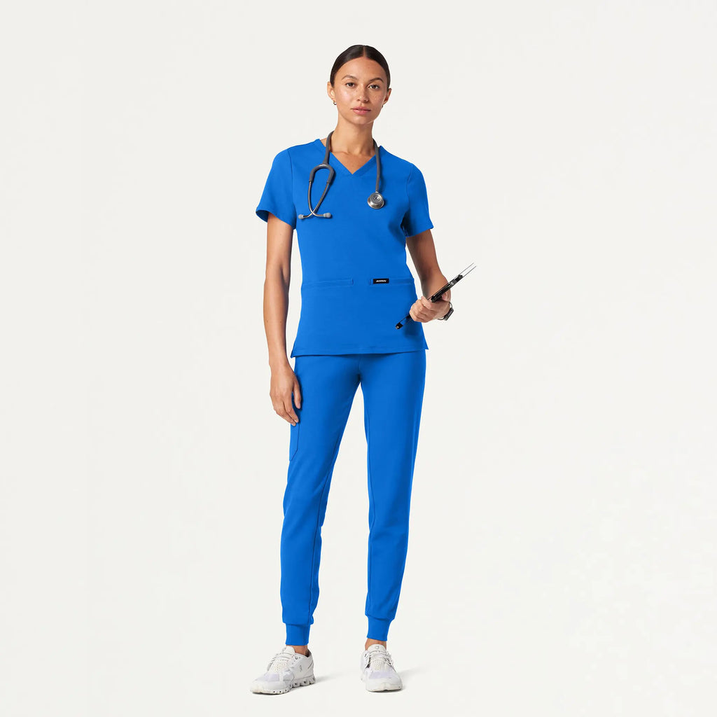 Jaanuu Scrubs Women's Rubi Slim ULTRAsoft Scrub Jogger Royal Blue | scrub-supply.com