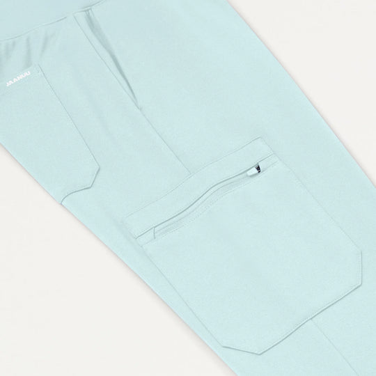 Jaanuu Scrubs Women's Rubi Slim ULTRAsoft Scrub Jogger Sky Blue | scrub-supply.com