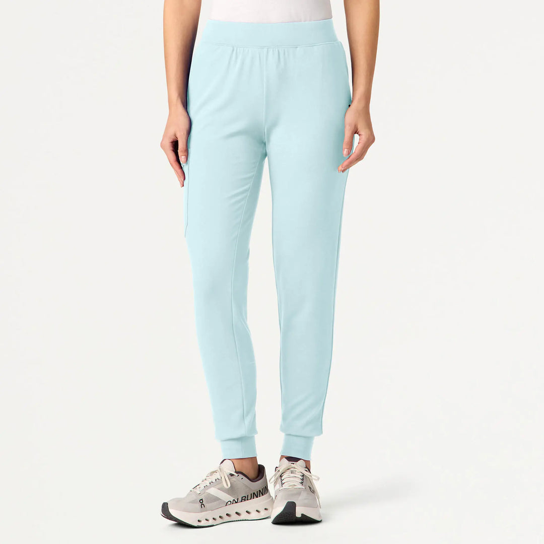 Jaanuu Scrubs Women's Rubi Slim ULTRAsoft Scrub Jogger Sky Blue | scrub-supply.com