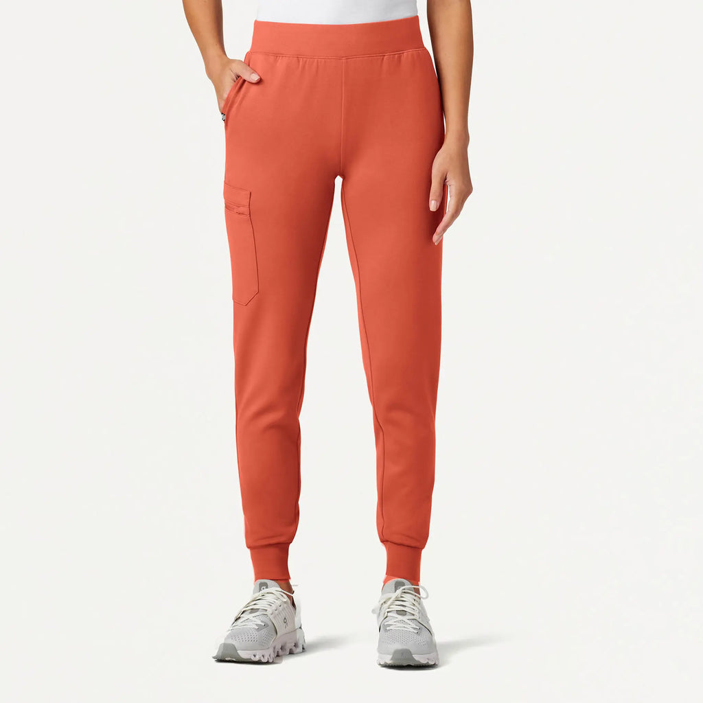 Jaanuu Scrubs Women's Rubi Slim ULTRAsoft Scrub Jogger Terra | scrub-supply.com