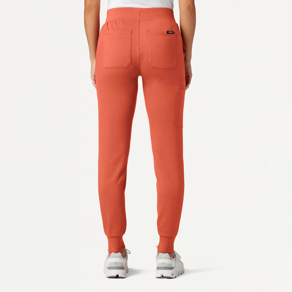 Jaanuu Scrubs Women's Rubi Slim ULTRAsoft Scrub Jogger Terra | scrub-supply.com