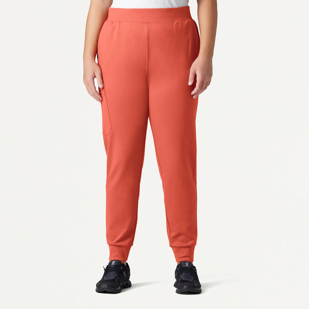 Jaanuu Scrubs Women's Rubi Slim ULTRAsoft Scrub Jogger Terra | scrub-supply.com