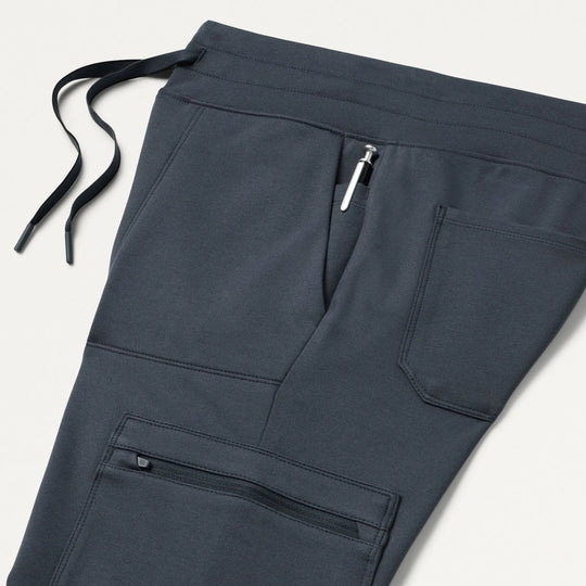 Jaanuu Scrubs Women's Kait 10-Pocket Skinny ULTRAsoft Scrub Jogger Carbon Gray | scrub-supply.com