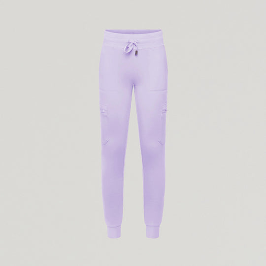 Jaanuu Scrubs Women's Kait 10-Pocket Skinny ULTRAsoft Scrub Jogger Lavender | scrub-supply.com