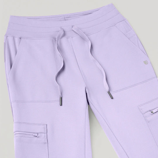 Jaanuu Scrubs Women's Kait 10-Pocket Skinny ULTRAsoft Scrub Jogger Lavender | scrub-supply.com
