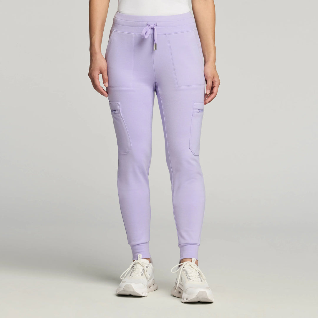 Jaanuu Scrubs Women's Kait 10-Pocket Skinny ULTRAsoft Scrub Jogger Lavender | scrub-supply.com
