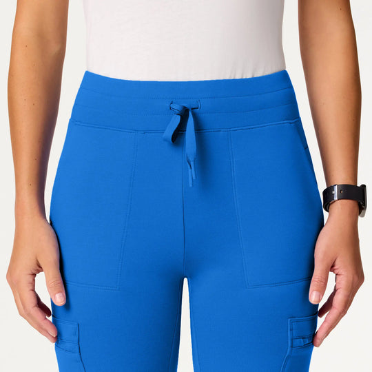 Jaanuu Scrubs Women's Kait 10-Pocket Skinny ULTRAsoft Scrub Jogger Royal Blue | scrub-supply.com