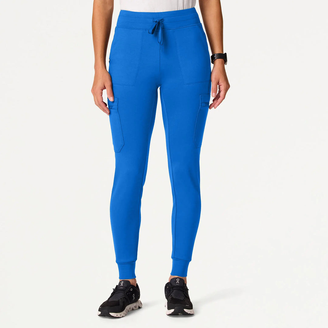 Jaanuu Scrubs Women's Kait 10-Pocket Skinny ULTRAsoft Scrub Jogger Royal Blue | scrub-supply.com
