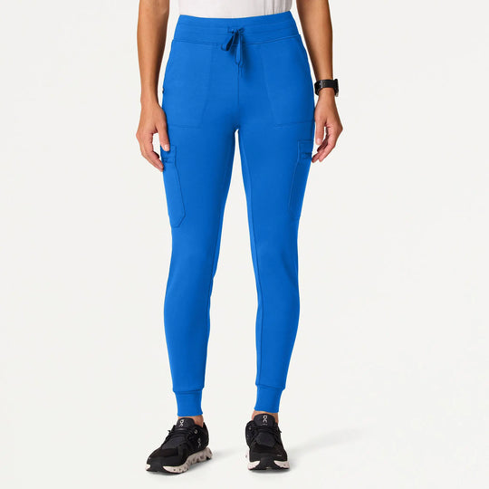 Jaanuu Scrubs Women's Kait 10-Pocket Skinny ULTRAsoft Scrub Jogger Royal Blue | scrub-supply.com
