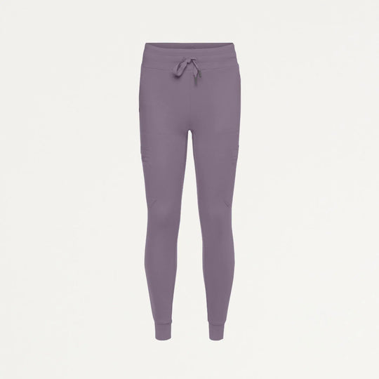 Jaanuu Scrubs Women's Kait 10-Pocket Skinny Scrub Jogger Titanium | scrub-supply.com