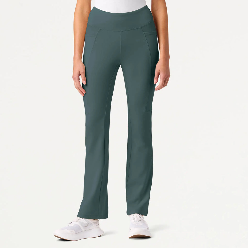 Jaanuu Scrubs Women's Perri ULTRAsoft Yoga Scrub Pant Alpine Green | scrub-supply.com