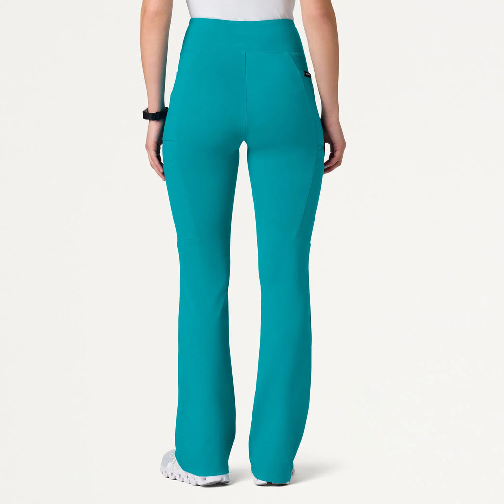 Jaanuu Scrubs Women's Perri ULTRAsoft Yoga Scrub Pant Teal | scrub-supply.com