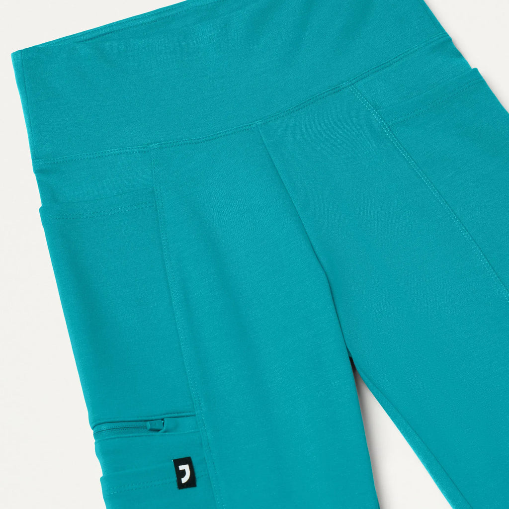 Jaanuu Scrubs Women's Perri ULTRAsoft Yoga Scrub Pant Teal | scrub-supply.com