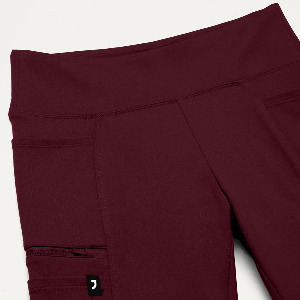Jaanuu Scrubs Women's Perri ULTRAsoft Yoga Scrub Pant Burgundy | scrub-supply.com
