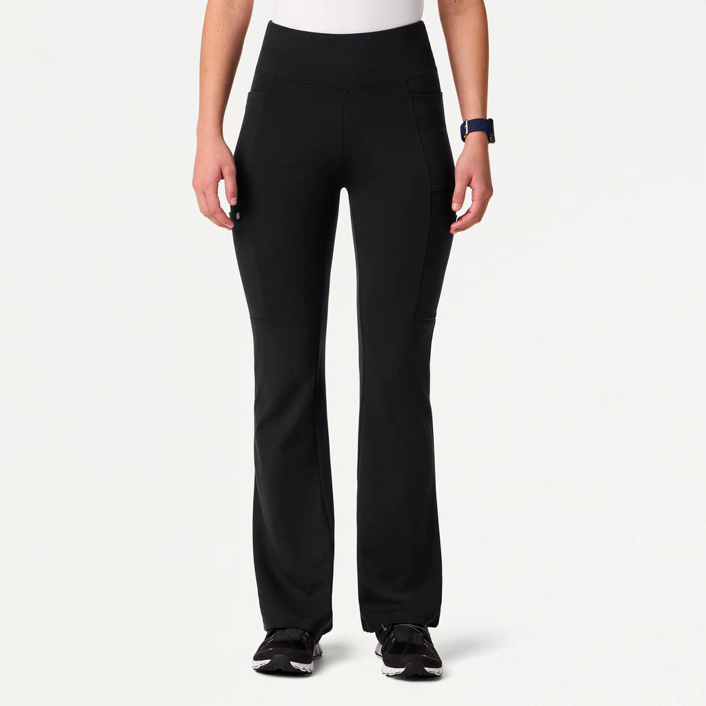 Jaanuu Scrubs Women's Perri ULTRAsoft Yoga Scrub Pant Black | scrub-supply.com