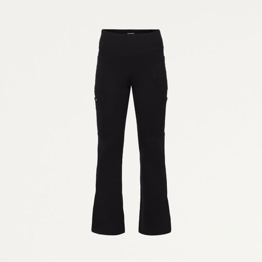 Jaanuu Scrubs Women's Perri ULTRAsoft Yoga Scrub Pant Black | scrub-supply.com