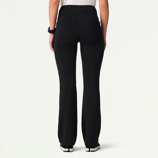 Jaanuu Scrubs Women's Perri ULTRAsoft Yoga Scrub Pant Black | scrub-supply.com