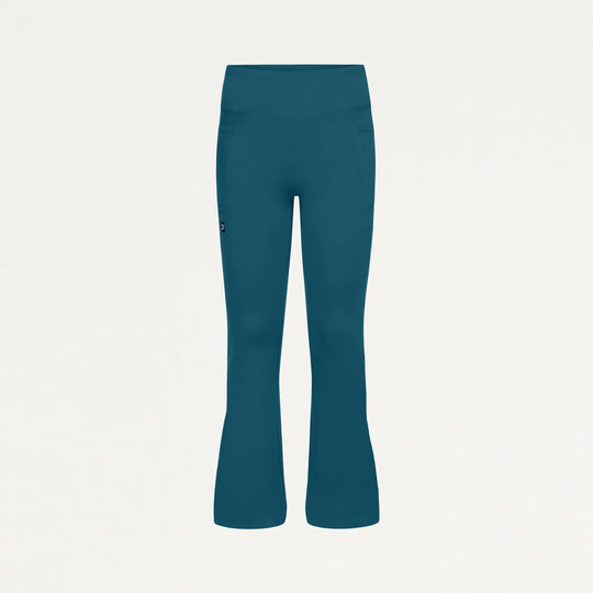 Jaanuu Scrubs Women's Perri ULTRAsoft Yoga Scrub Pant Caribbean Blue | scrub-supply.com