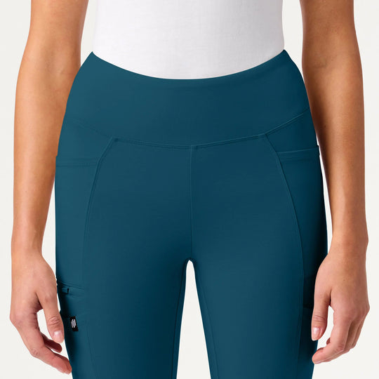 Jaanuu Scrubs Women's Perri ULTRAsoft Yoga Scrub Pant Caribbean Blue | scrub-supply.com
