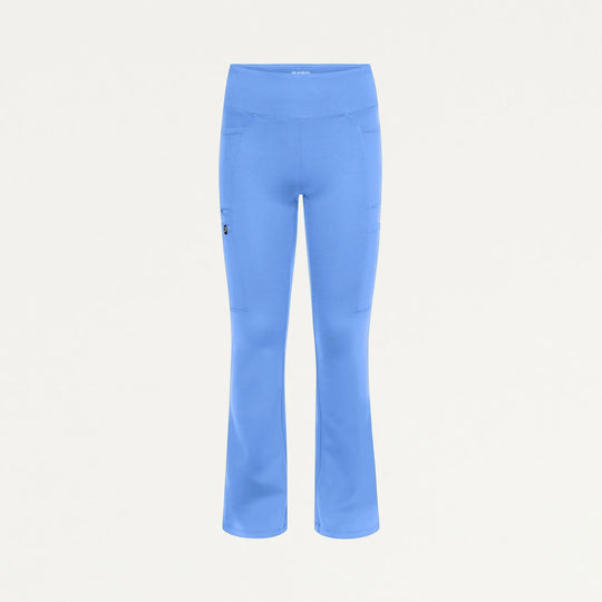 Jaanuu Scrubs Women's Perri ULTRAsoft Yoga Scrub Pant Ceil Blue | scrub-supply.com