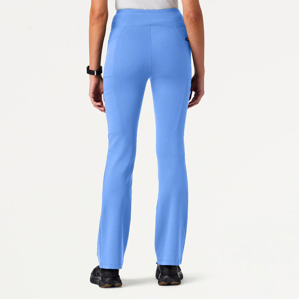 Jaanuu Scrubs Women's Perri ULTRAsoft Yoga Scrub Pant Ceil Blue | scrub-supply.com