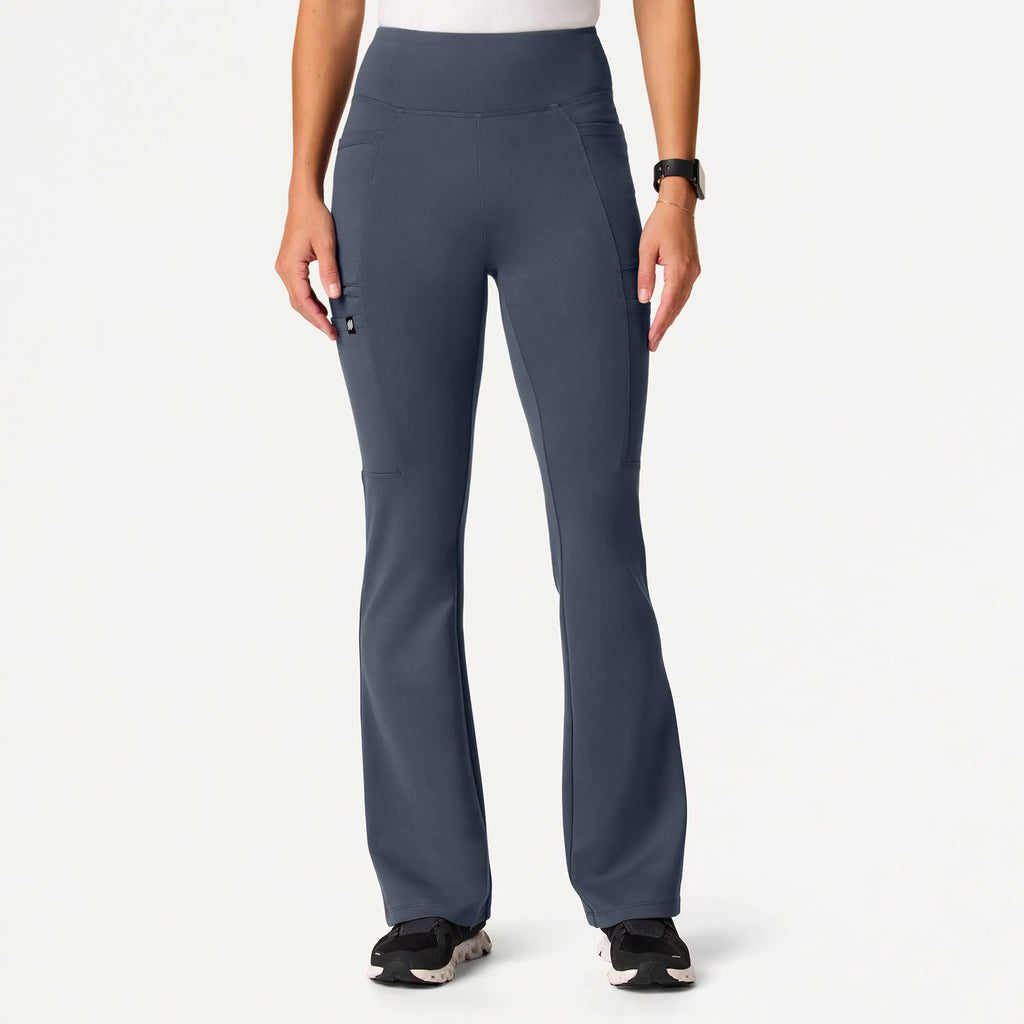 Jaanuu Scrubs Women's Perri ULTRAsoft Yoga Scrub Pant Carbon Gray | scrub-supply.com