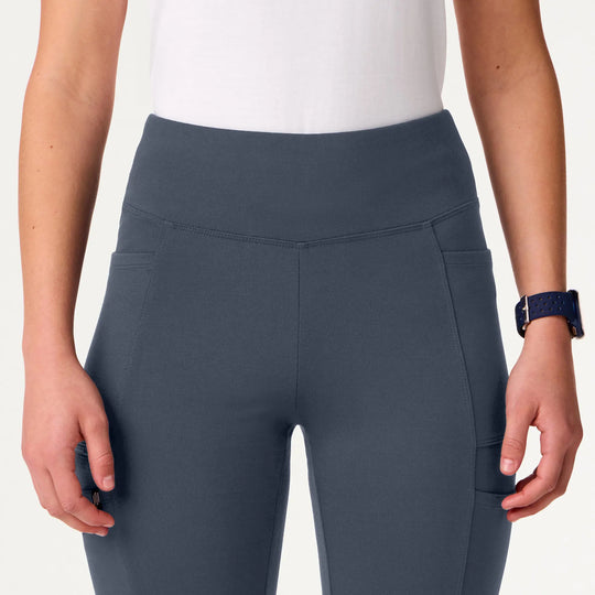 Jaanuu Scrubs Women's Perri ULTRAsoft Yoga Scrub Pant Carbon Gray | scrub-supply.com