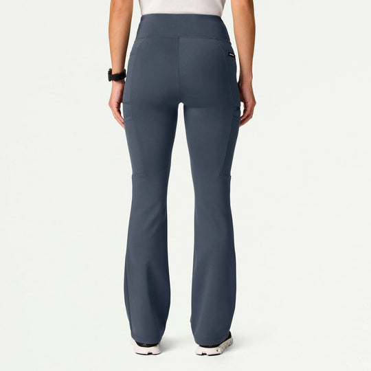 Jaanuu Scrubs Women's Perri ULTRAsoft Yoga Scrub Pant Carbon Gray | scrub-supply.com
