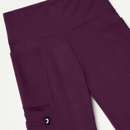 Jaanuu Scrubs Women's Perri ULTRAsoft Yoga Scrub Pant Deep Eggplant | scrub-supply.com