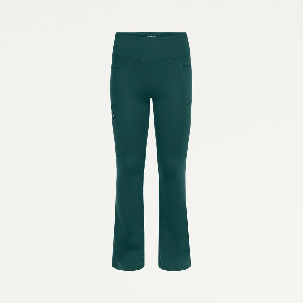 Jaanuu Scrubs Women's Perri ULTRAsoft Yoga Scrub Pant Midnight Green | scrub-supply.com