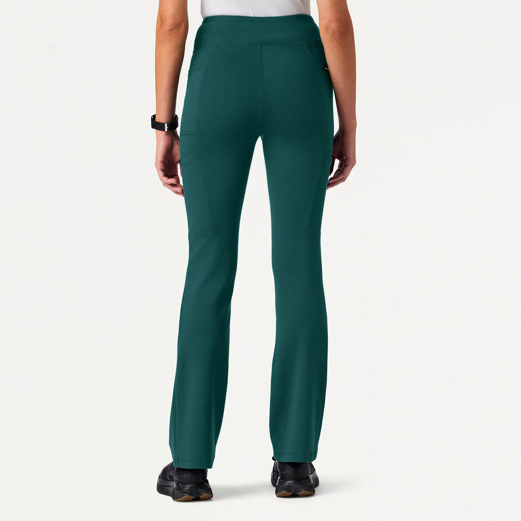 Jaanuu Scrubs Women's Perri ULTRAsoft Yoga Scrub Pant Midnight Green | scrub-supply.com