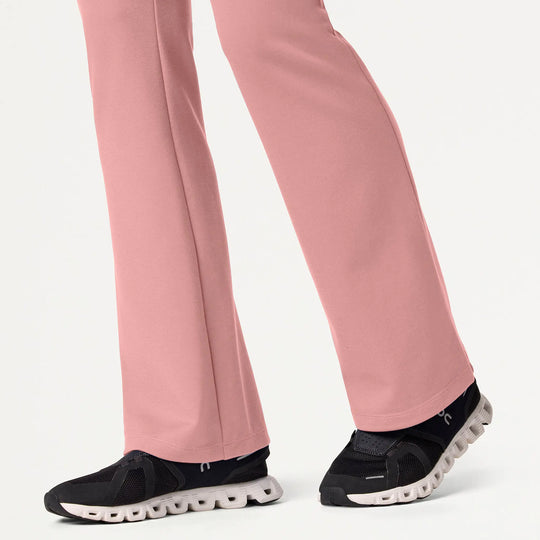 Jaanuu Scrubs Women's Perri ULTRAsoft Yoga Scrub Pant Mauve | scrub-supply.com
