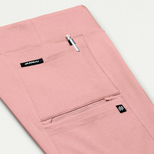 Jaanuu Scrubs Women's Perri ULTRAsoft Yoga Scrub Pant Mauve | scrub-supply.com