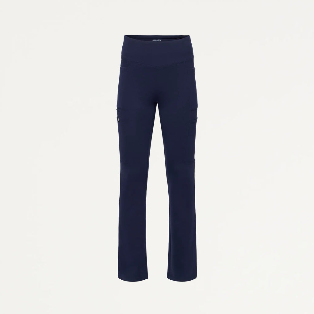 Jaanuu Scrubs Women's Perri ULTRAsoft Yoga Scrub Pant Midnight Navy | scrub-supply.com