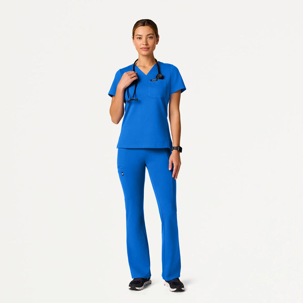 Jaanuu Scrubs Women's Perri ULTRAsoft Yoga Scrub Pant Royal Blue | scrub-supply.com