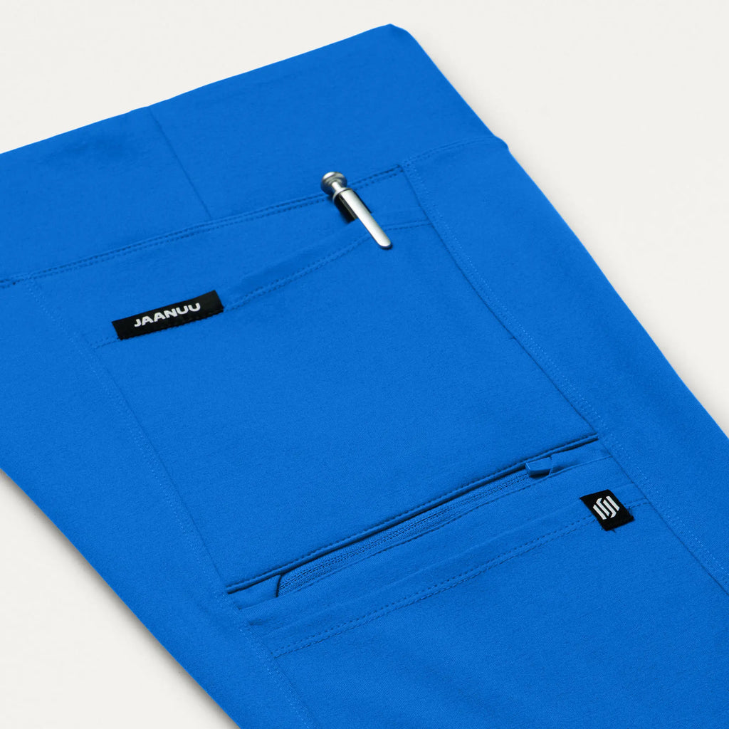 Jaanuu Scrubs Women's Perri ULTRAsoft Yoga Scrub Pant Royal Blue | scrub-supply.com