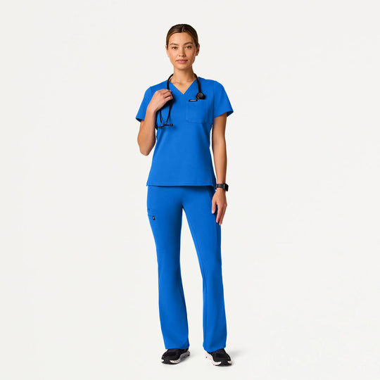 Jaanuu Scrubs Women's Perri ULTRAsoft Yoga Scrub Pant Royal Blue | scrub-supply.com