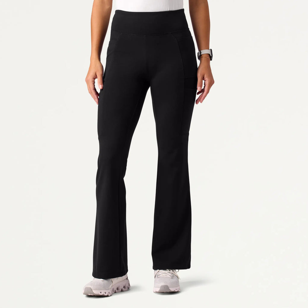 Jaanuu Scrubs Women's Mila ULTRAsoft Yoga Scrub Pant Black | scrub-supply.com